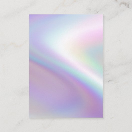 ラグジュアリーフェイクピアセントイヤリングディスプレイカード 名刺 (裏面)