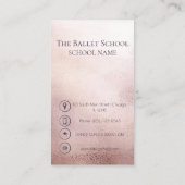 ラグジュアリーフォトバレエ学校 名刺 (裏面)