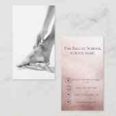 ラグジュアリーフォトバレエ学校 名刺 (正面/裏面)