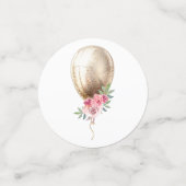 ラグジュアリーフォトベージュバルーングリッターパーティー コンフェッティ (スモール正面)