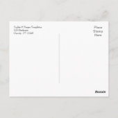 ラグジュアリーフォントタイポグラフィロマンチックビーチ写真 ポストカード (裏面)