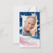 ラグジュアリーフラッグフォトメモリアル祈りの言葉カード ノートカード (正面)