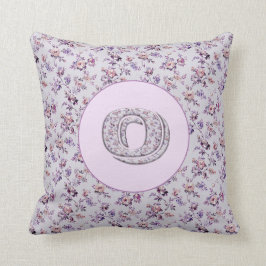 ラグジュアリーフラワーズモノグラムO クッション