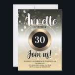 ラグジュアリーフリッターのスパークリー誕生日パーティー 招待状<br><div class="desc">華麗でキラキラした模様と円形のフレームを何年も使用した豪華なカバー。誕生日や記念日の上品なスタイル。</div>