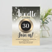 ラグジュアリーフリッターのスパークリー誕生日パーティー 招待状 (スタンド正面)