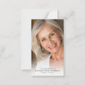 ラグジュアリーフルフォトメモリアル祈りの言葉カード ノートカード (正面)