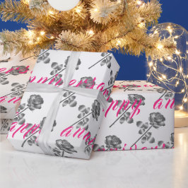 ラグジュアリーフローラシルバー25周年記念 ラッピングペーパー