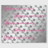 ラグジュアリーフローラシルバー25周年記念 ラッピングペーパー (フラット)