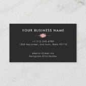 ラグジュアリーフローラダイヤモンドグリッター 名刺 (裏面)