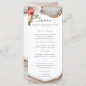 ラグジュアリーフローラ結婚マーブル メニュー (正面/裏面)