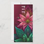 ラグジュアリーフローラ結婚式招待状スイート (裏面)