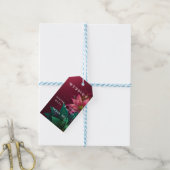 ラグジュアリーフローラ結婚式招待状スイート ギフトタグ (より糸付き)