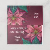 ラグジュアリーフローラ結婚式招待状スイート プレイスカード (外部開封)