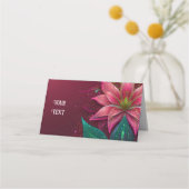 ラグジュアリーフローラ結婚式招待状スイート プレイスカード (裏面)