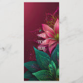 ラグジュアリーフローラ結婚式招待状スイート メニュー (裏面)