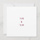 ラグジュアリーフローラ結婚式招待状スイート 招待状 (裏面)