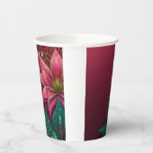 ラグジュアリーフローラ結婚式招待状スイート 紙コップ (左)