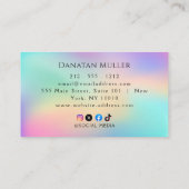 ラグジュアリーブティックオパールストーン 名刺 (裏面)