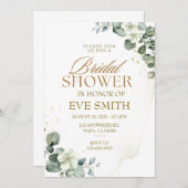 ラグジュアリーブライダルシャワー結婚式招待状 招待状 (正面/裏面)