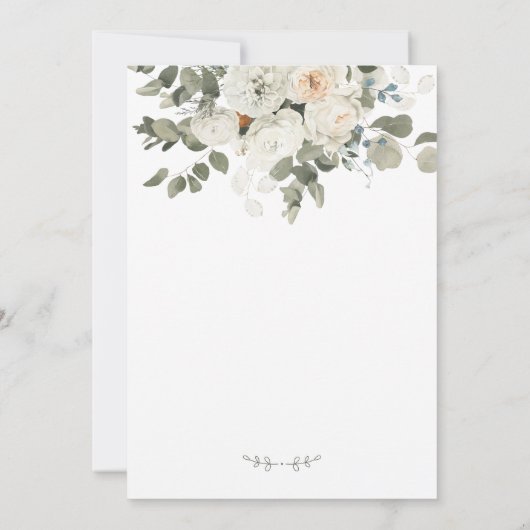 ラグジュアリーブライダルシャワー結婚式招待状 招待状 (裏面)