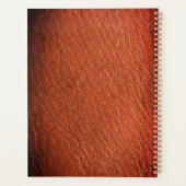 ラグジュアリーブラウンレザールックモノグラムイングリッシュイニシャル プランナー手帳 (裏面)