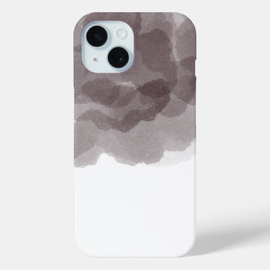 ラグジュアリーブラウン魔法バラウォーターカラー抽象芸術アート Case-Mate iPhoneケース (裏面)