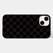 ラグジュアリーブラウン/ブラック市松模様に Case-Mate iPhoneケース (裏面 (横))