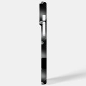 ラグジュアリーブラックきらきら光るスパークルダイヤモンド名前をカスタムする Case-Mate iPhoneケース (裏面 / 左)
