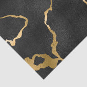 ラグジュアリーブラックと金ゴールドパターングラムデザイン 薄葉紙 (詳細)