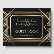 ラグジュアリーブラックと金ゴールド素晴らし結婚ズ