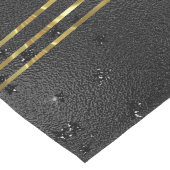 ラグジュアリーブラックの単色のグラーム背景 ロングテーブルランナー (コーナー)