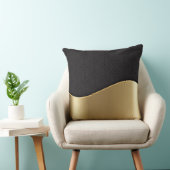 ラグジュアリーブラックアンドブロンズ装飾用クッション クッション (椅子)