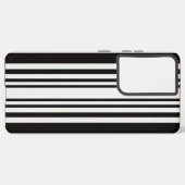 ラグジュアリーブラックエンホワイト銀河系電話ケース SAMSUNG GALAXYケース (左側面)