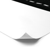 ラグジュアリーブラッククロノグラフ時計スタイリッシュ時計 ポスター (角)