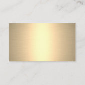 ラグジュアリーブラックゴールドフォイルドッグポーグルーミングサービス 名刺 (裏面)