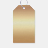 ラグジュアリーブラックゴールドフォイルペット用品店ギフトラベル ギフトタグ (裏面)