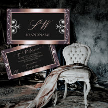 ラグジュアリーブラックバラ金ゴールドスパークルジュエリーイニシャル