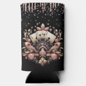 ラグジュアリーブラックピンクラスベガスバチェロレッテ スリム缶クーラー (裏面)