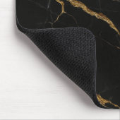ラグジュアリーブラックマーブルマウスパッド マウスパッド (コーナー)