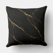 ラグジュアリーブラックマーブル クッション (裏面)