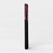 ラグジュアリーブラック金ゴールドフローラビジネスパーソナライズされた Case-Mate iPhoneケース (裏面/左)