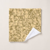 ラグジュアリーブラック金ゴールドマーブルモノグラムの バスタオルセット (ウォッシュタオル)