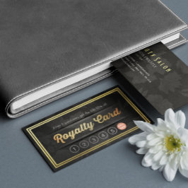 ラグジュアリーブラック金ゴールドメイクアップ美しいヘアサロンロイヤリティ ロイヤリティカード