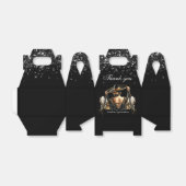 ラグジュアリーブラック金ゴールドメキシコスタイルキンセアニラ フェイバーボックス (折り畳みなし)