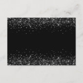 ラグジュアリーブラック金ゴールドメキシコスタイルキンセアニラRsvp エンクロージャーカード (裏面)