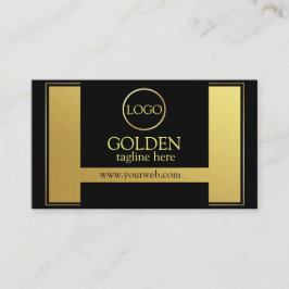 ラグジュアリーブラック金ゴールド  名刺