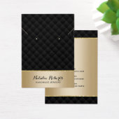 ラグジュアリーブラック&金ゴールドジュエリーイヤリングディスプレイ (デスク)