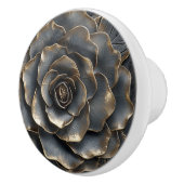 ラグジュアリーブラック&金ゴールドバラ セラミックノブ (右)