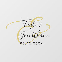 ラグジュアリーブラック&金ゴールドミニマルクラスカスタムウェディング