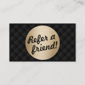 ラグジュアリーブラック&金ゴールド美しいサロン紹介 紹介カード (正面)